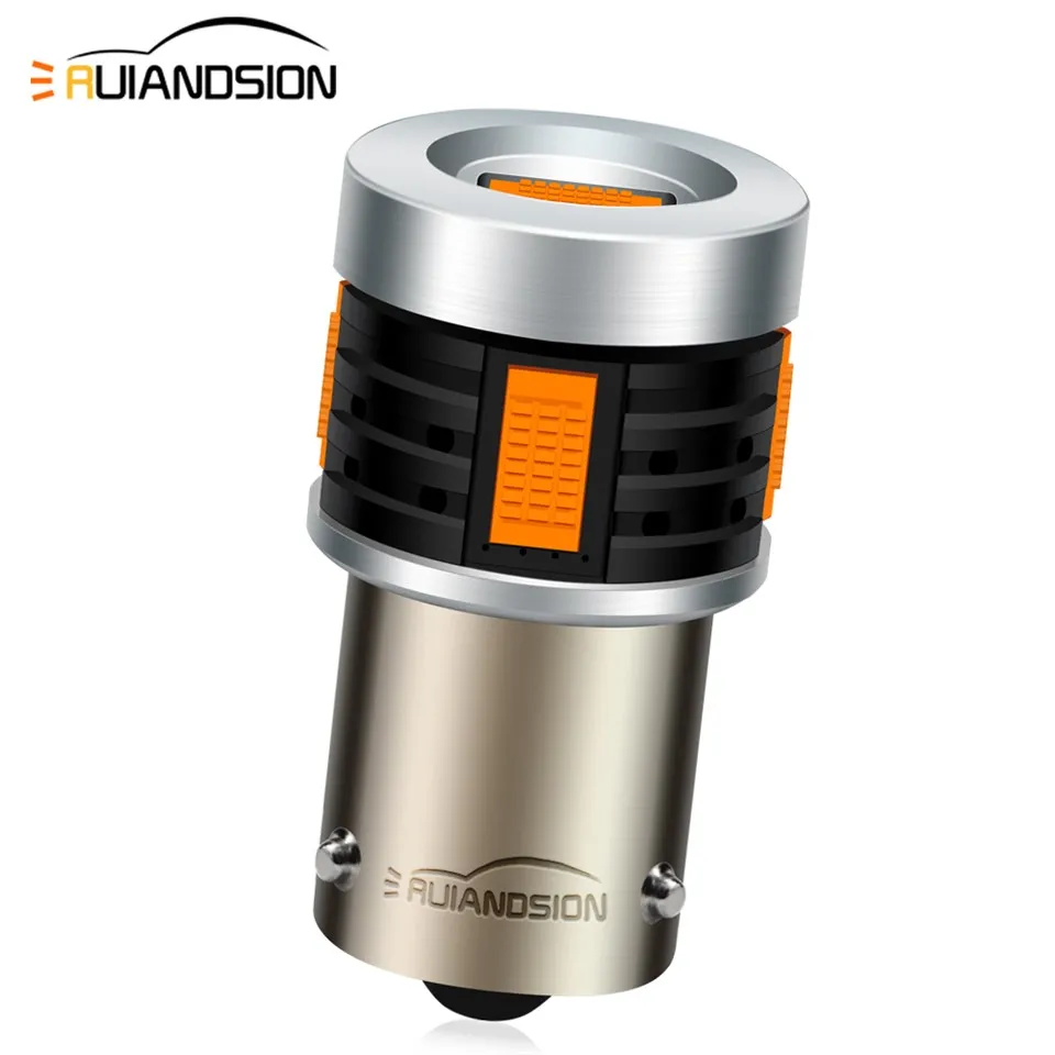 Ruiandsion BAU15S Bulk Car Turn Signal Bulb For Sale 12V 24V Yellow